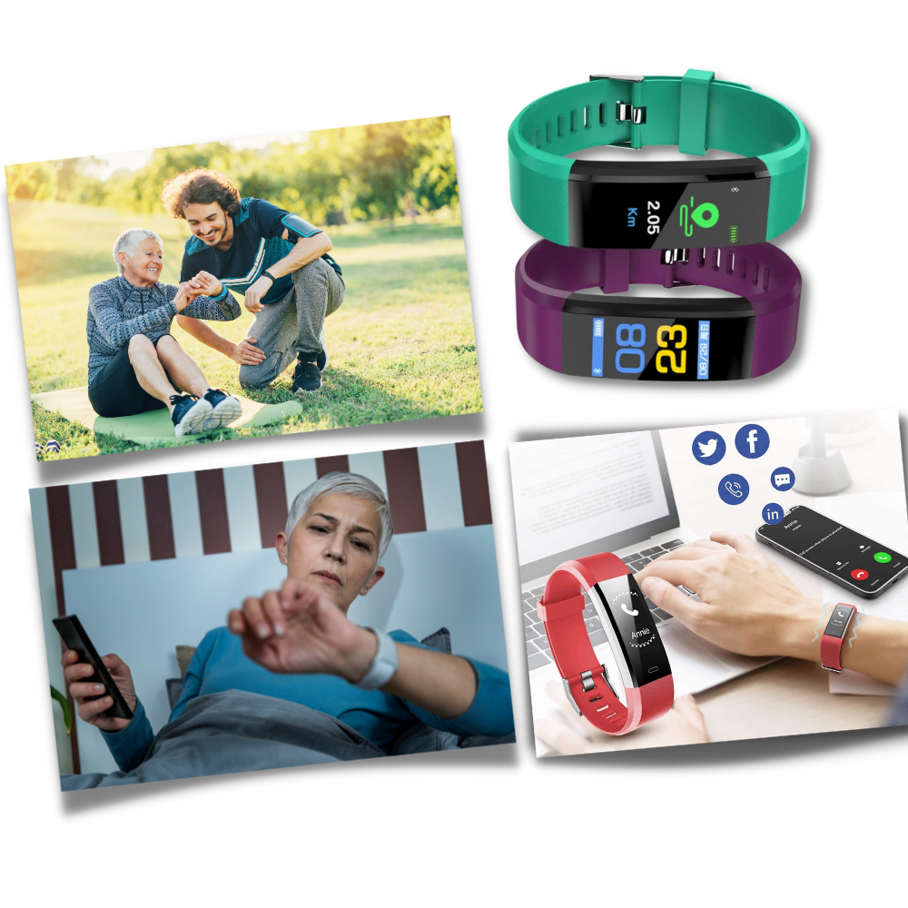 Seniors' Smartwatch with Health Monitor and Fitness Features