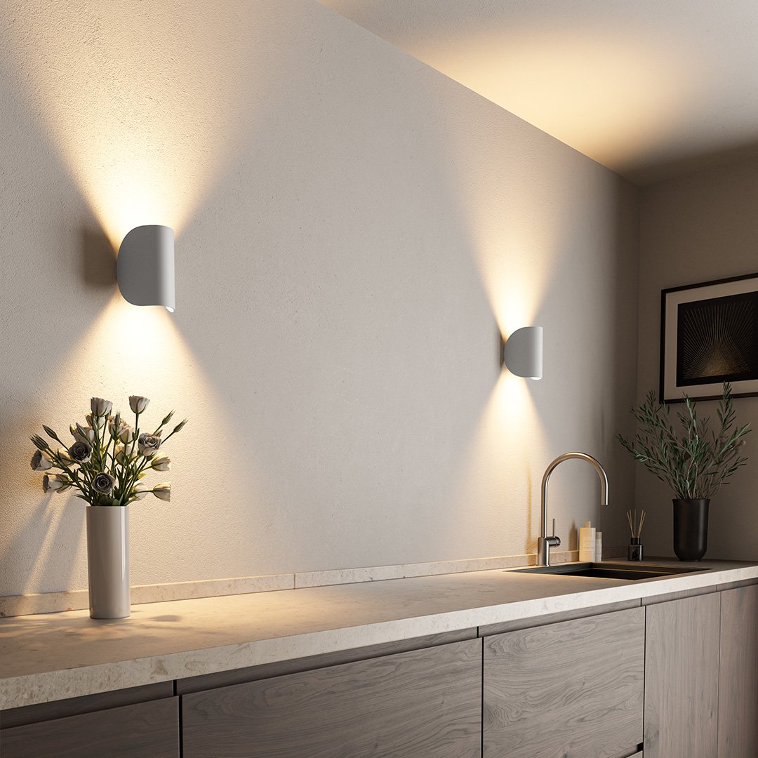 Sleek Aluminium Wall Light - Modern Up Down Lighting - Indoor & Outdoor - Image 6