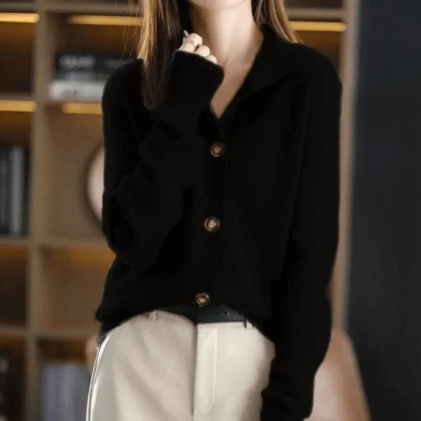 Soft Cashmere Relaxed-Fit Cardigan | Ideal for Autumn Evenings