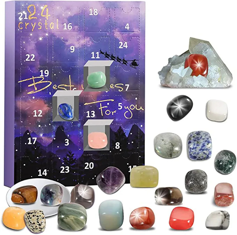 StoneMagic Advent Calendar – 24 Natural Crystal Treasures