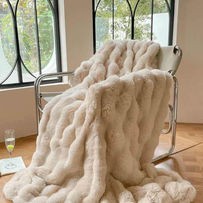 Super Soft Throw Blanket - Elegant Polyester - Cozy Bed and Sofa Blanket - Image 8