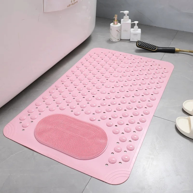 Textured Shower Mat - Non-Slip Design with Foot Scrubber - Bathroom Safety - Image 8