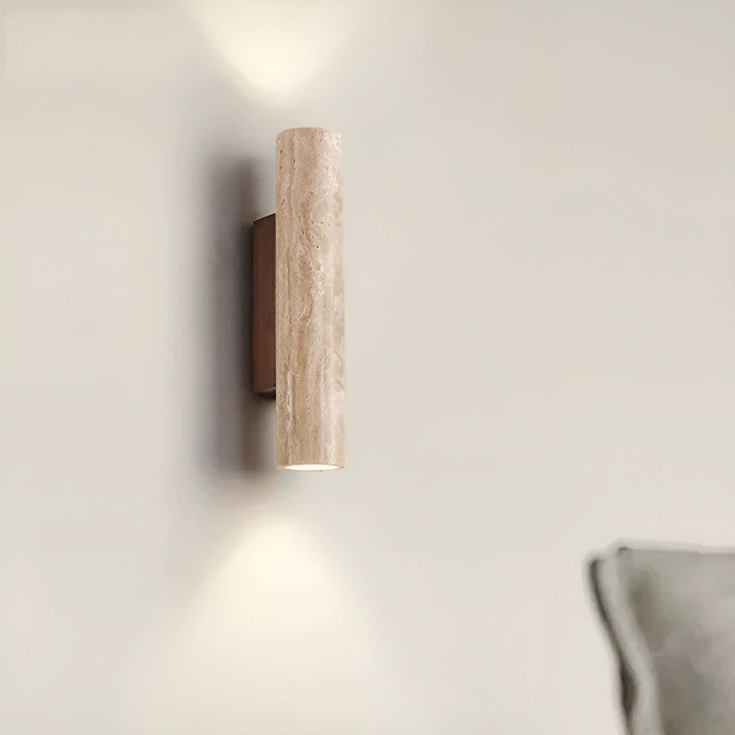 Travertine LED Wall Light – Wabi-Sabi Style Lamp