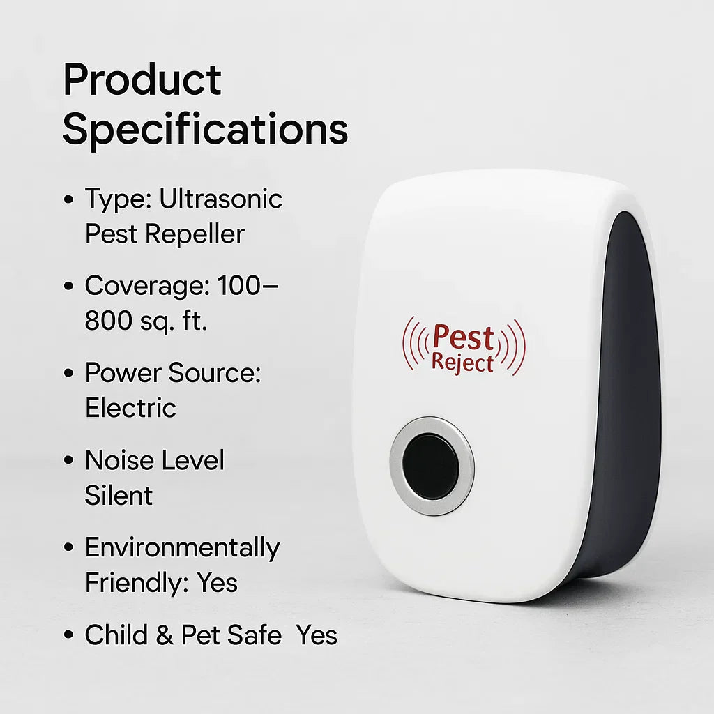 Ultrasonic Squirrel Repeller Device for Outdoor Pest Control