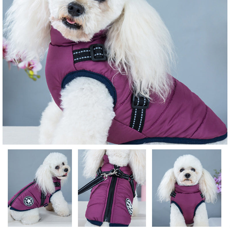 Waterproof Dog Jacket - Reflective Strap | Multiple Colours and Sizes