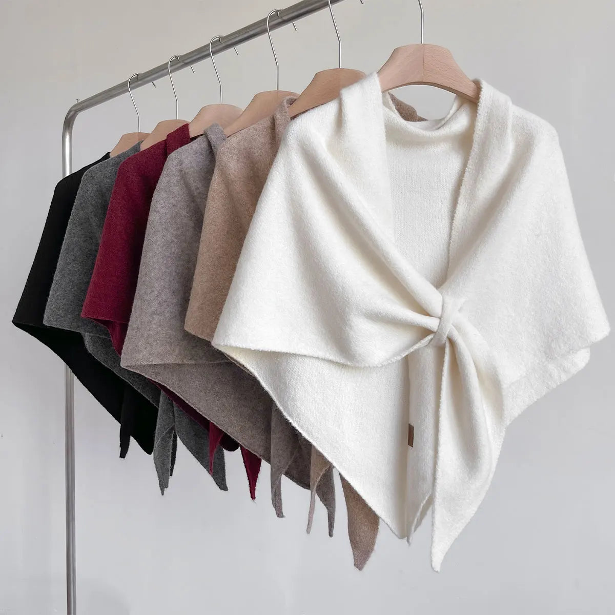 Women's Triangle Wool Scarf for Autumn and Winter