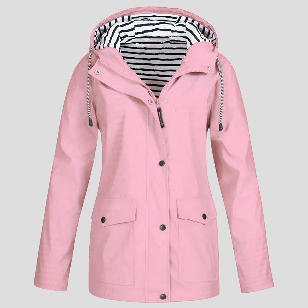 Women’s Water-Resistant and Wind-Resistant Hooded Jacket