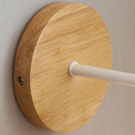 Wood Accent Wall Light - Modern Dome Sconce - Stylish Bedside Lamp - Image 5