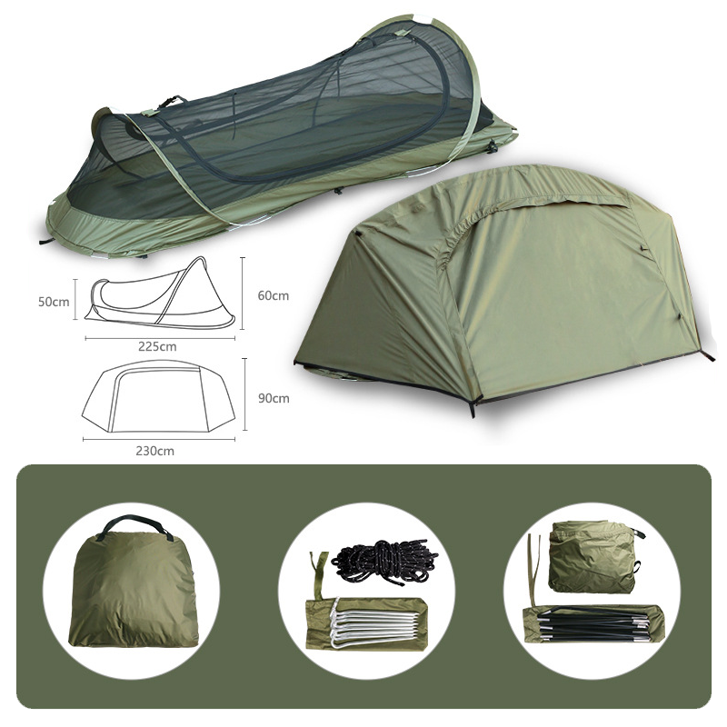 1-Person Instant Setup Pop-Up Bivy Camping Tent