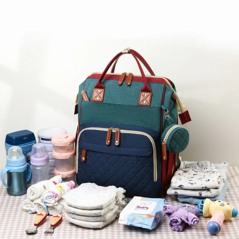 2-In-1 Baby Backpack with Integrated Changing Bed