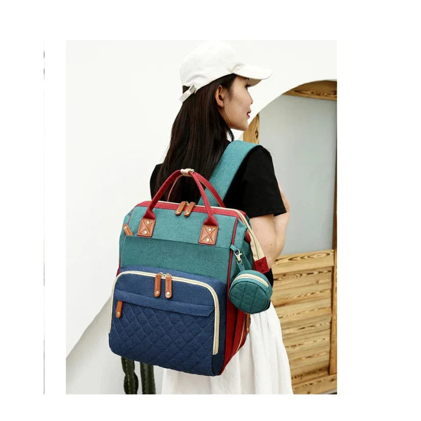 2-In-1 Baby Backpack with Integrated Changing Bed