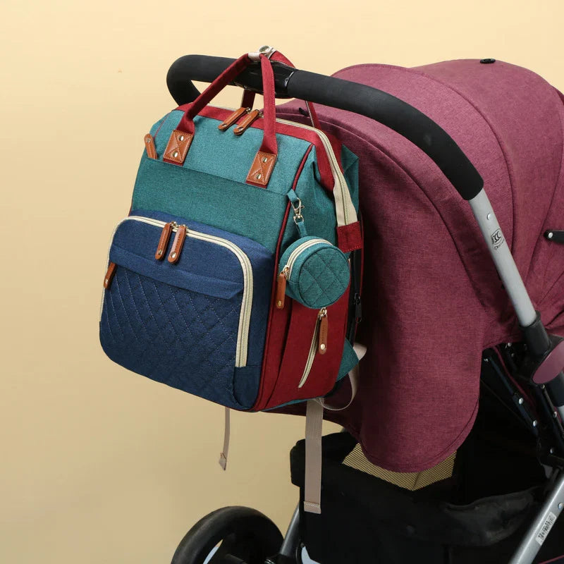 2-In-1 Baby Backpack with Integrated Changing Bed