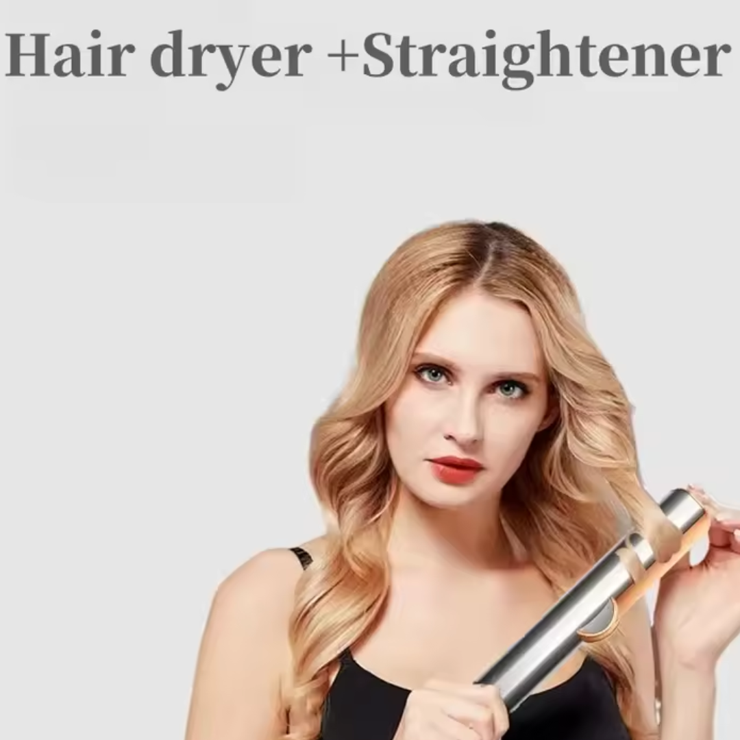 2-In-1 Hair Dryer & Straightener with Custom Settings