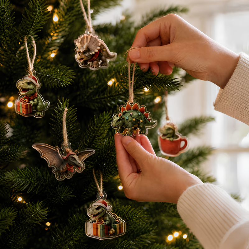 24-Day 2D Dinosaur Christmas Advent Calendar