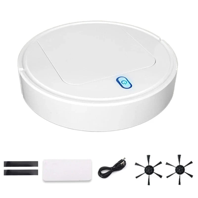 3-In-1 Cleaning Robot Vacuum Cleaner with Mopping, Vacuuming, and Sweeping Functions – Compact Home Cleaning Robot