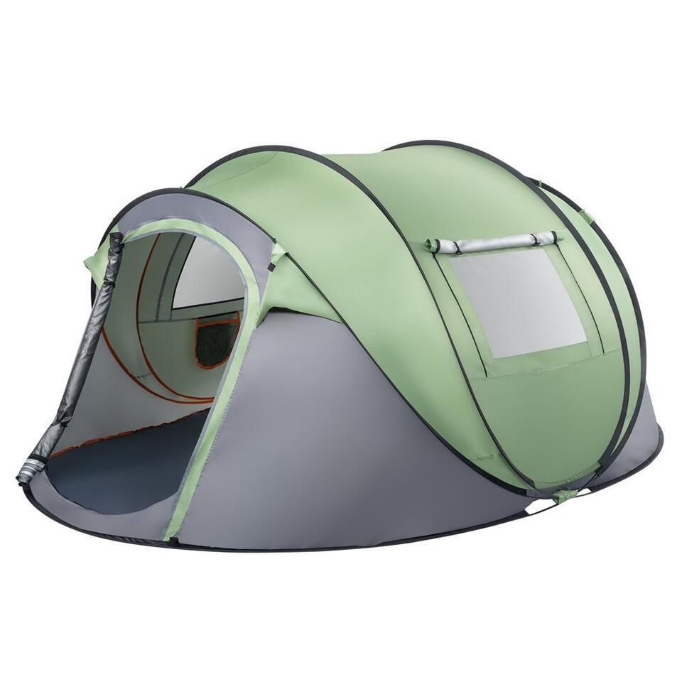 4-Person Pop-Up Camping Tent - Waterproof Automatic Setup