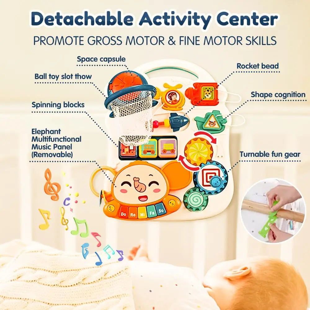 5-In-1 Baby Sit-to-Stand Learning Walker & Activity Center
