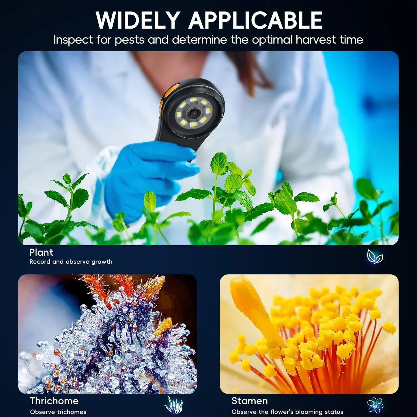 500X Digital Pocket Microscope with HD Display