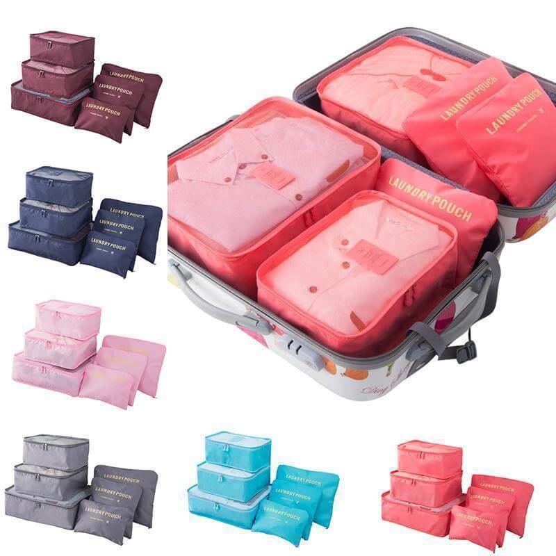 6-Piece Travel Packing Cube Set for Luggage Organization