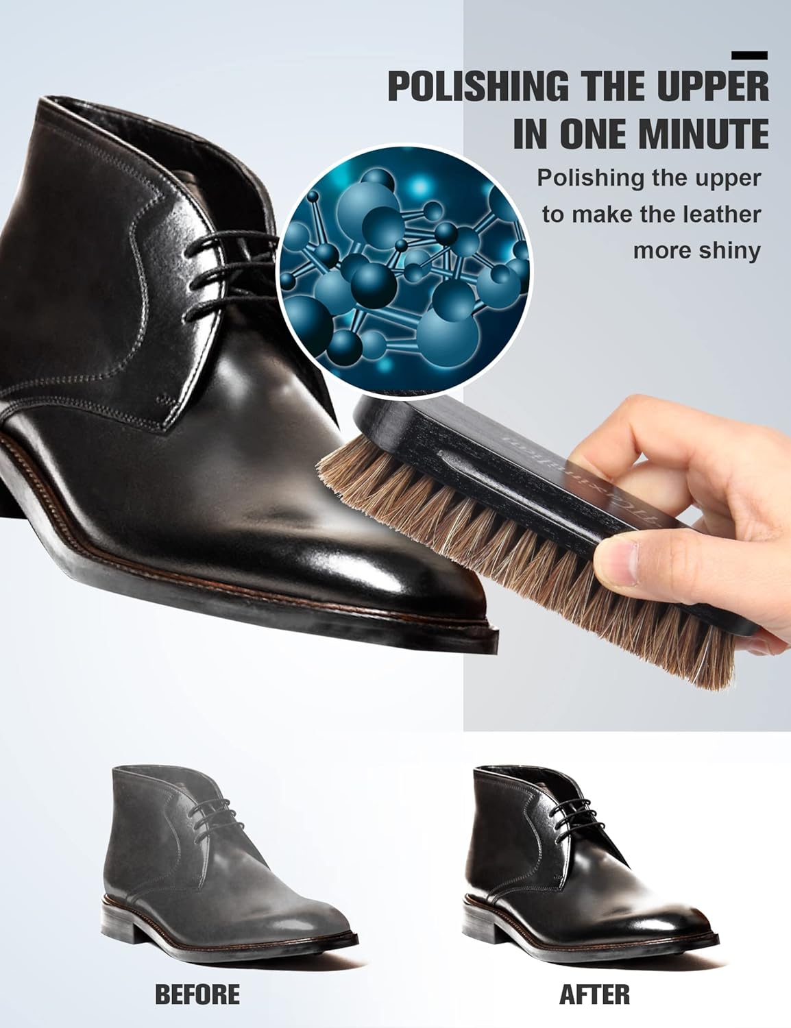 7-Piece Shoe Shine and Care Kit