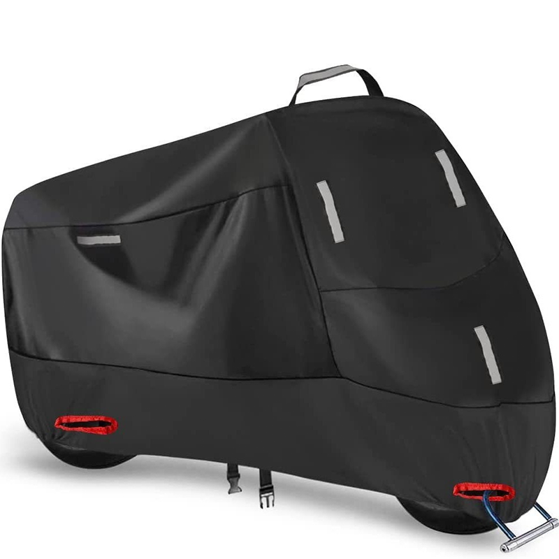 Weatherproof Motorcycle Cover | Oxford Fabric | Reflective Strips & Reinforced Lock Openings
