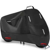 Weatherproof Motorcycle Cover | Oxford Fabric | Reflective Strips & Reinforced Lock Openings