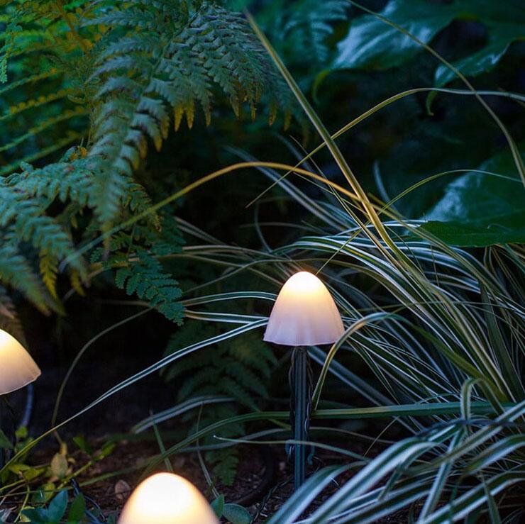 Acrylic Mushroom Garden Lights - Solar Powered LED String Lights - Stylish Outdoor Decor - Image 4