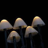 Acrylic Mushroom Garden Lights - Solar Powered LED String Lights - Stylish Outdoor Decor