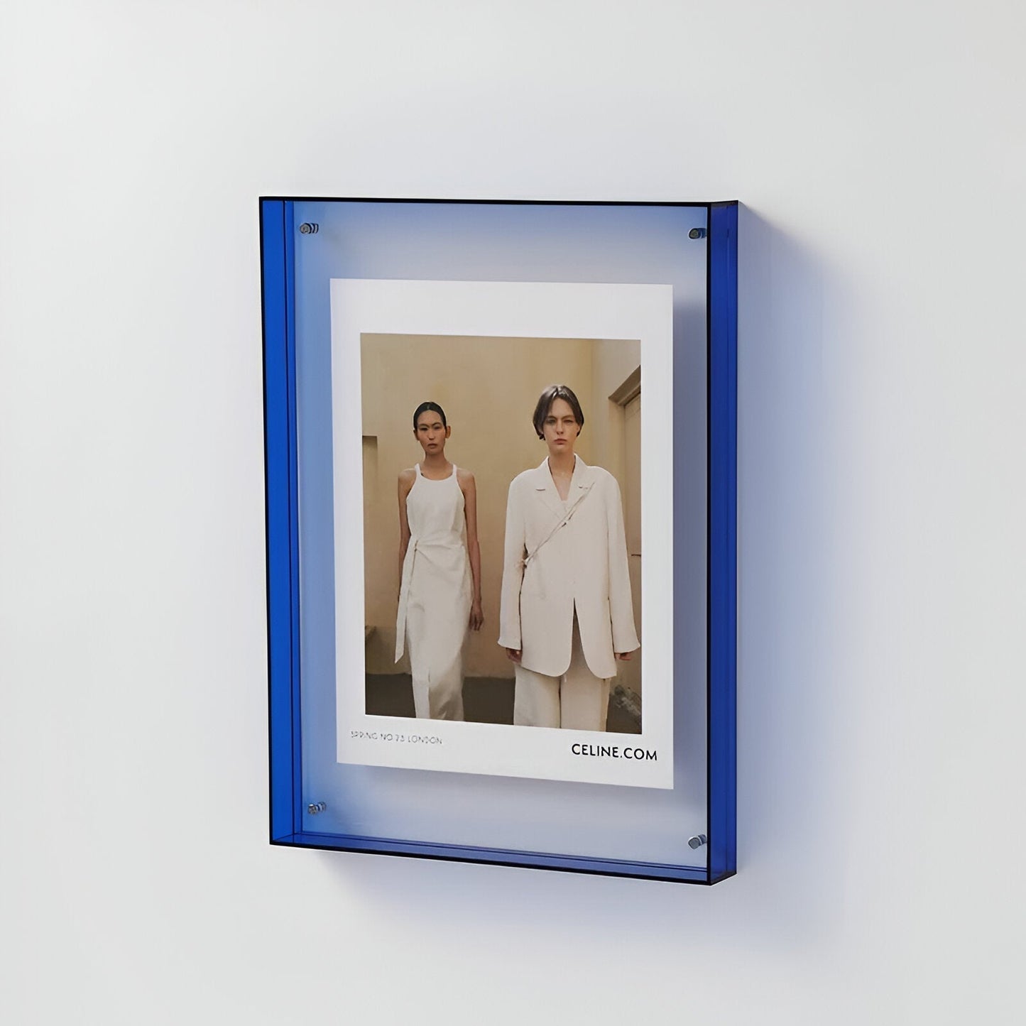 Acrylic Photo Frame - Modern Picture Display - Freestanding or Wall Mountable - Image 1