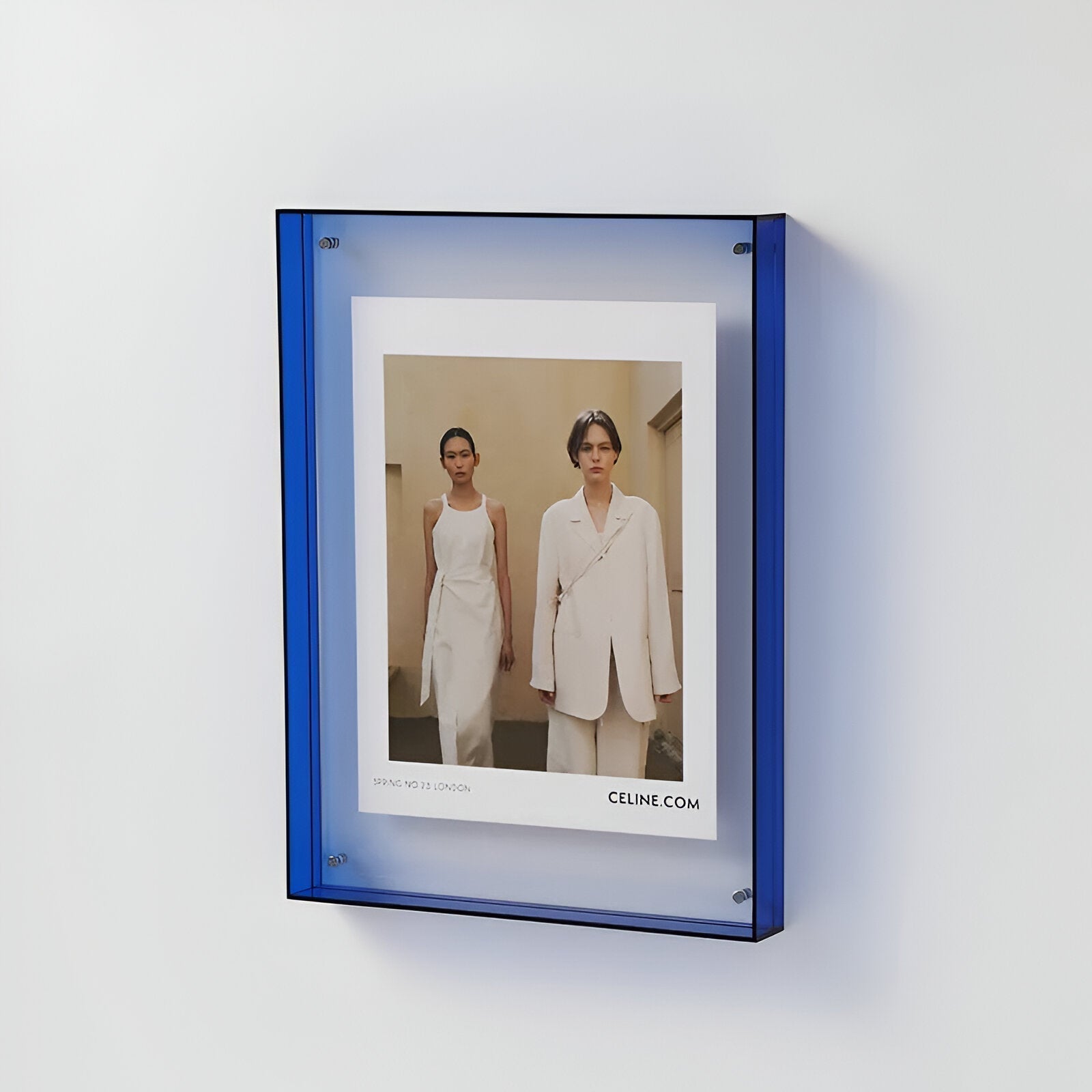 Acrylic Photo Frame - Modern Picture Display - Freestanding or Wall Mountable - Image 1