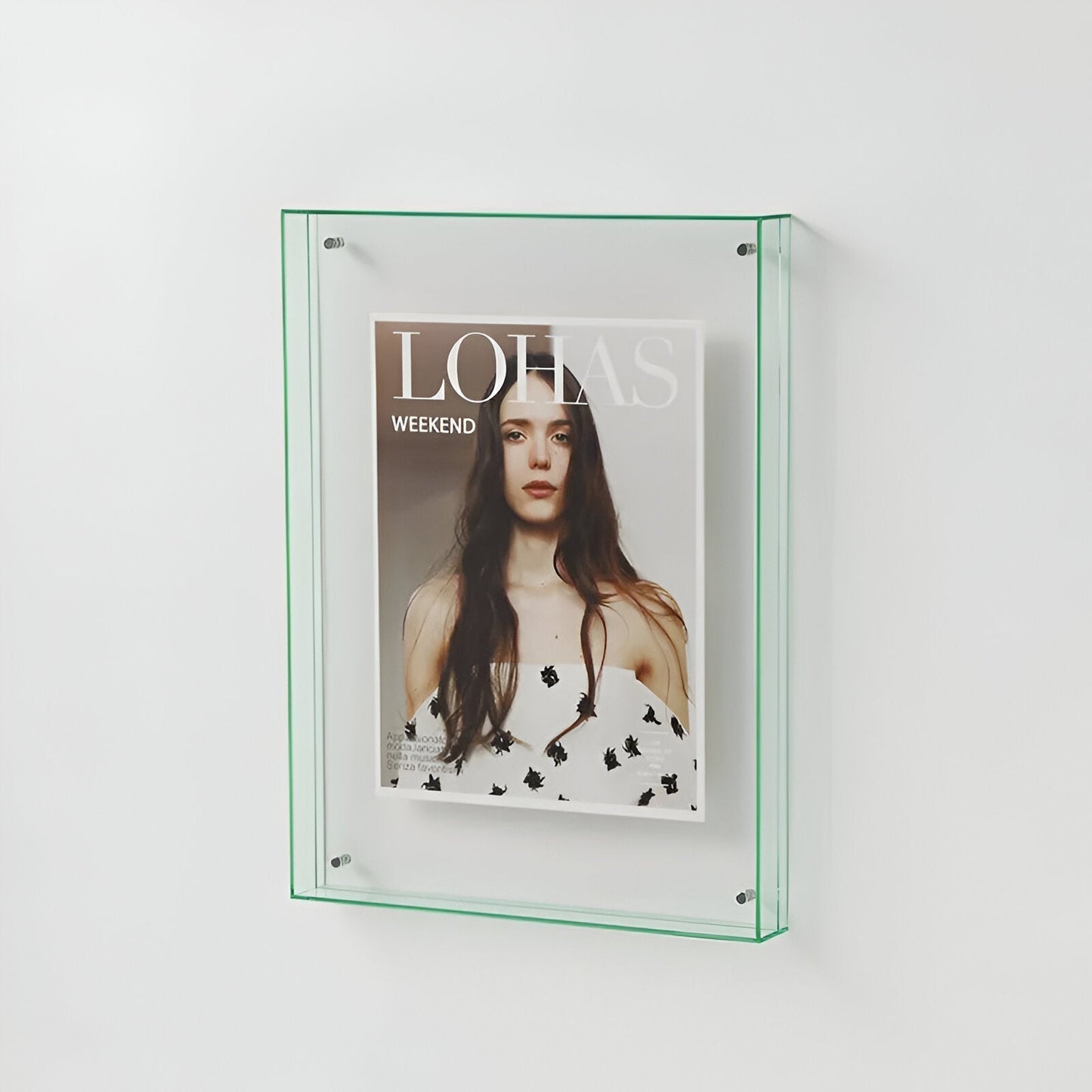 Acrylic Photo Frame - Modern Picture Display - Freestanding or Wall Mountable - Image 10