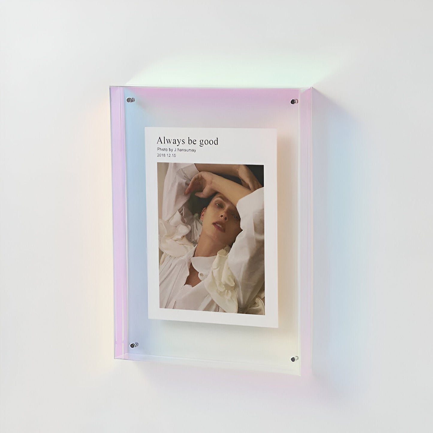 Acrylic Photo Frame - Modern Picture Display - Freestanding or Wall Mountable - Image 11