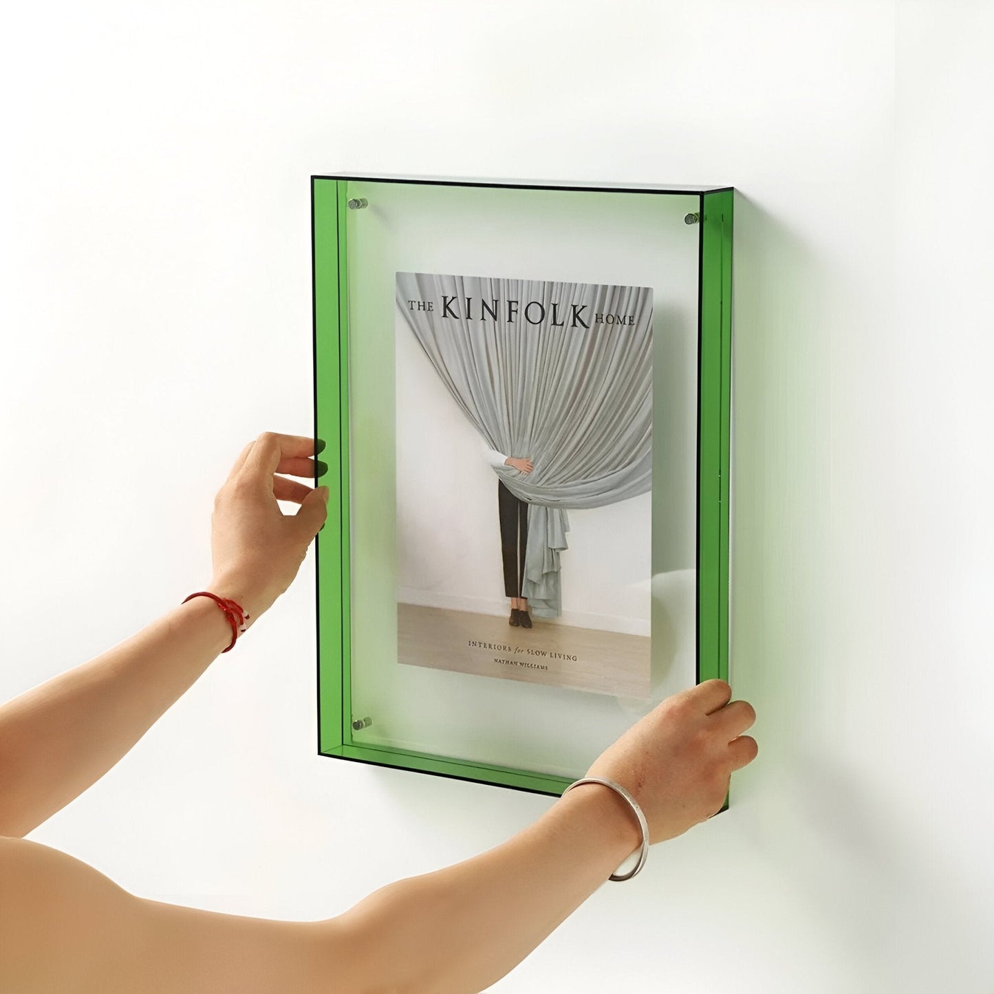 Acrylic Photo Frame - Modern Picture Display - Freestanding or Wall Mountable - Image 4