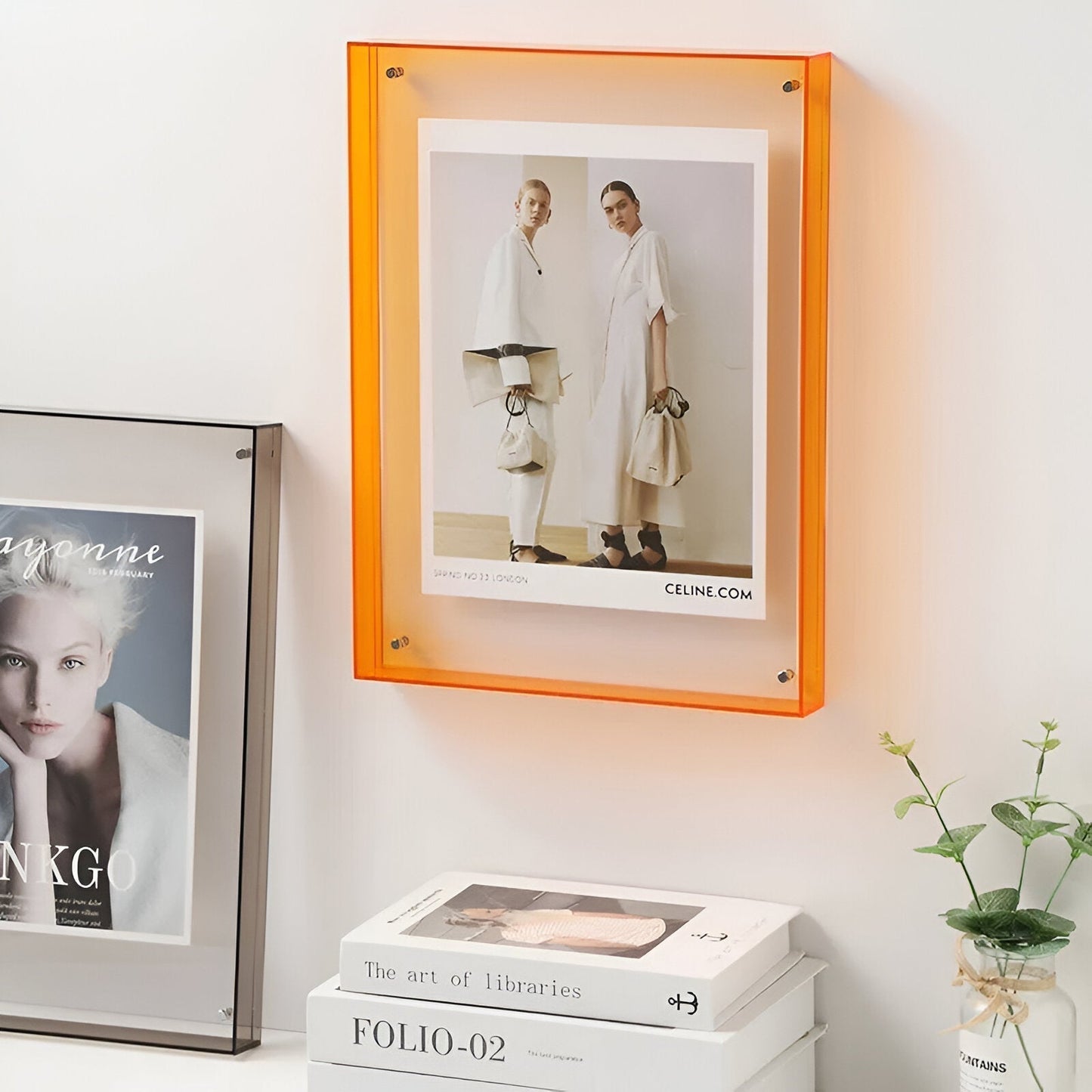 Acrylic Photo Frame - Modern Picture Display - Freestanding or Wall Mountable - Image 5
