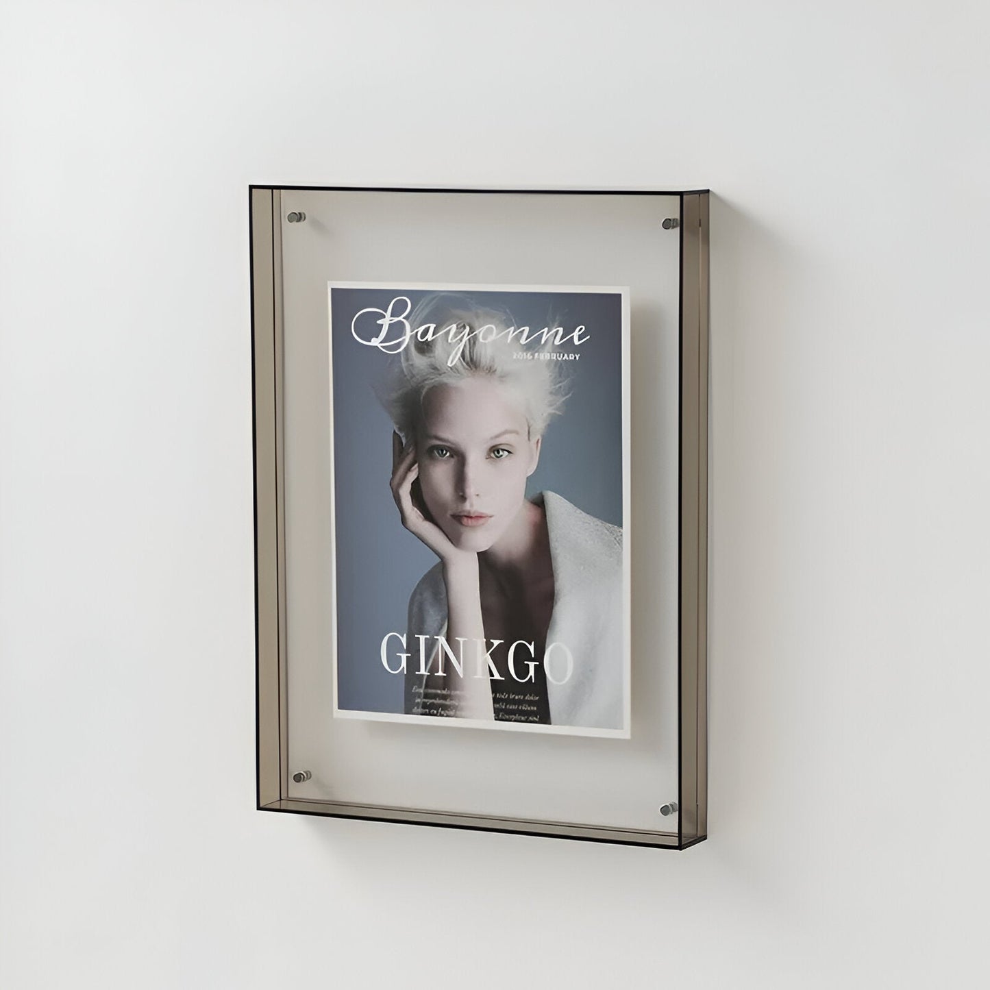 Acrylic Photo Frame - Modern Picture Display - Freestanding or Wall Mountable - Image 9