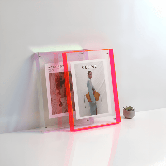 Acrylic Photo Frame - Transparent - Modern Minimalist Design - Image 1