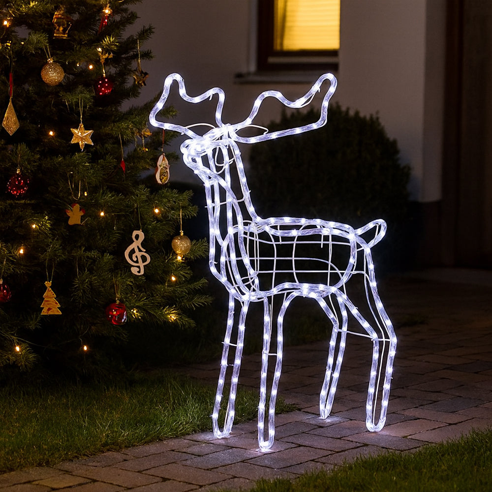 Acrylic Reindeer with LED Lights - Height 74 cm