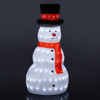 Acrylic Snowman with LED Lights - Height 80 cm