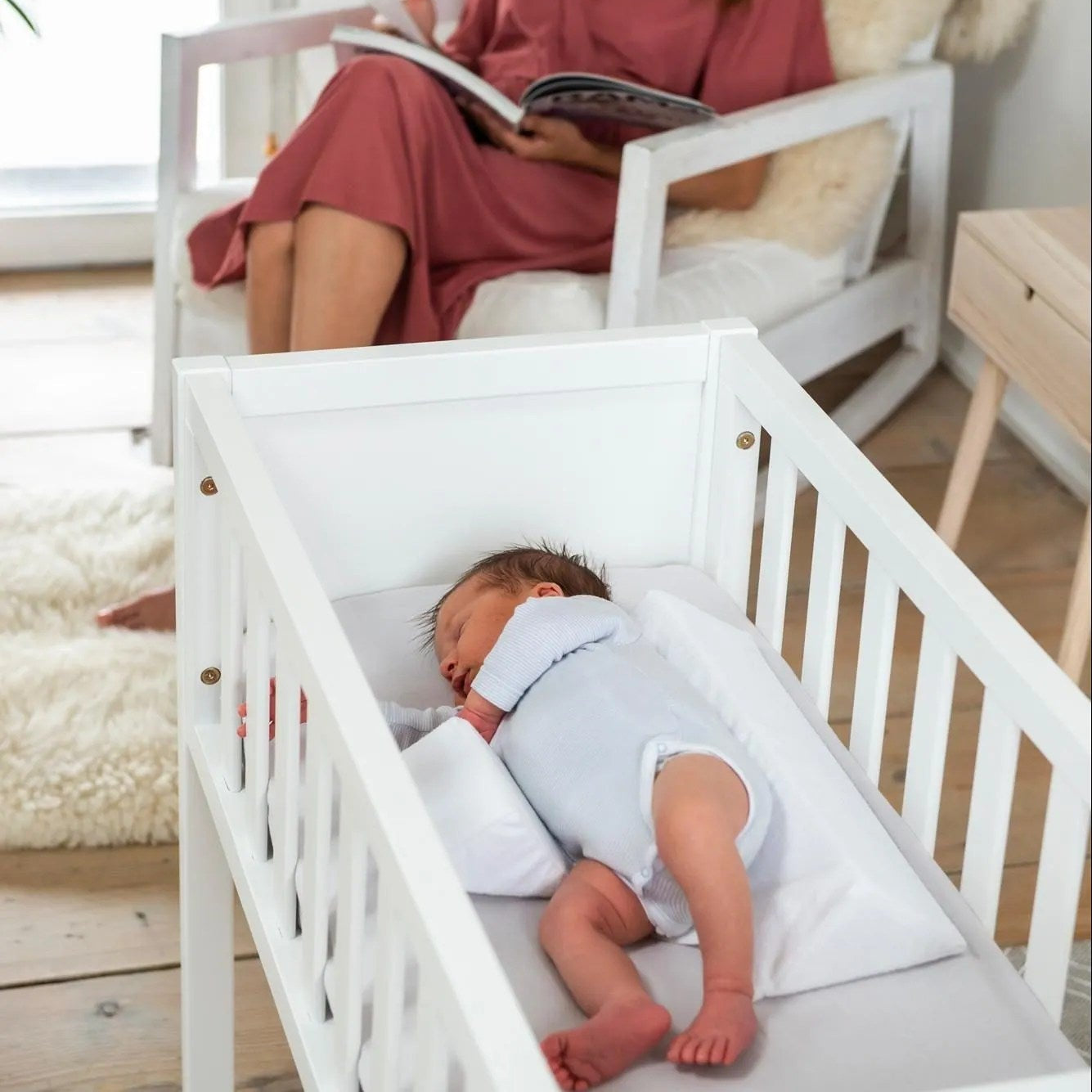 Adjustable Baby Anti-Roll Wedge Pillow for Safe Sleep