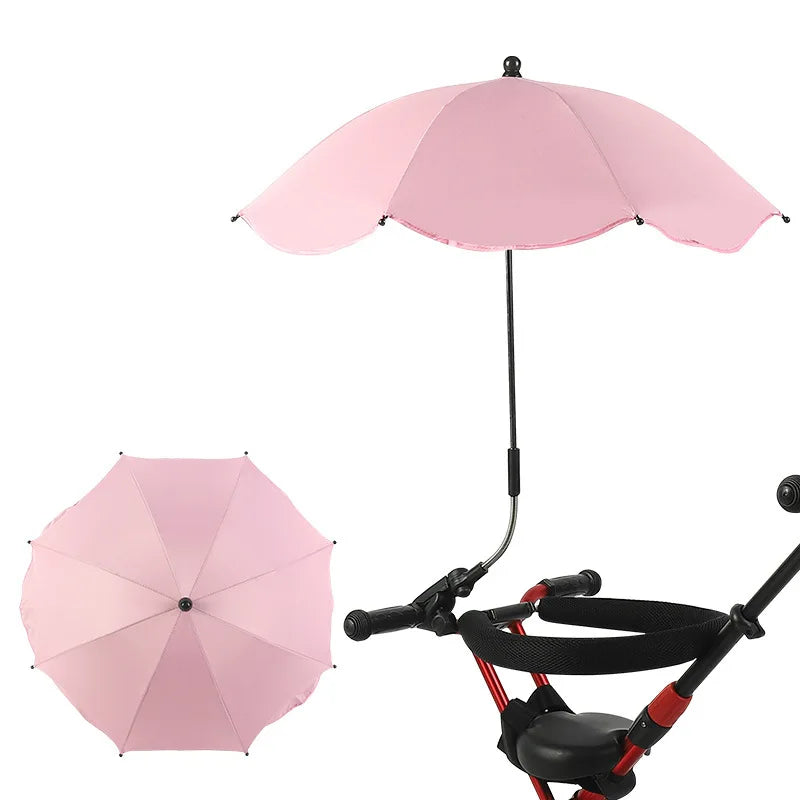 Adjustable Baby Pram Umbrella - UV Sunshade for Stroller