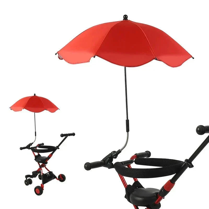 Adjustable Baby Pram Umbrella - UV Sunshade for Stroller