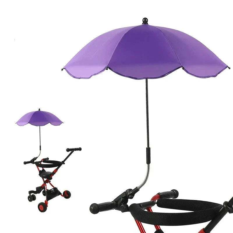 Adjustable Baby Pram Umbrella - UV Sunshade for Stroller