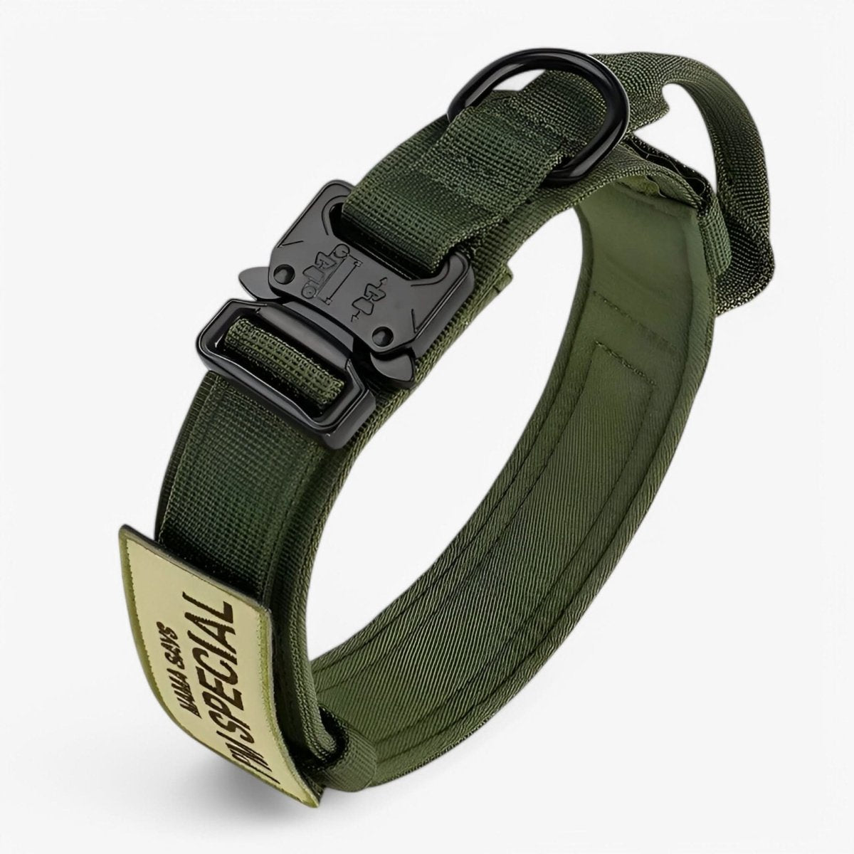 Adjustable Dog Collar Made of Durable Nylon, Waterproof, Ergonomic Handle, for Medium and Large Dogs