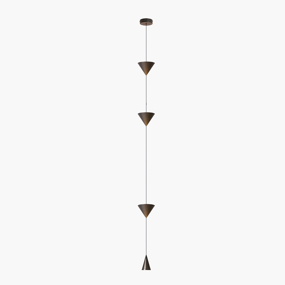 Adjustable Floor to Ceiling Lamp - Cone Shade - Modern Minimalist Design - Cable Lighting - Image 2