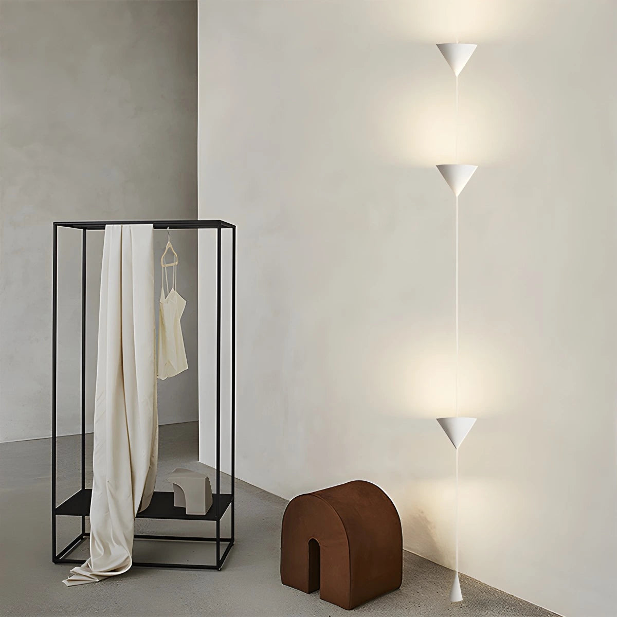 Adjustable Floor to Ceiling Lamp - Cone Shade - Modern Minimalist Design - Cable Lighting - Image 7