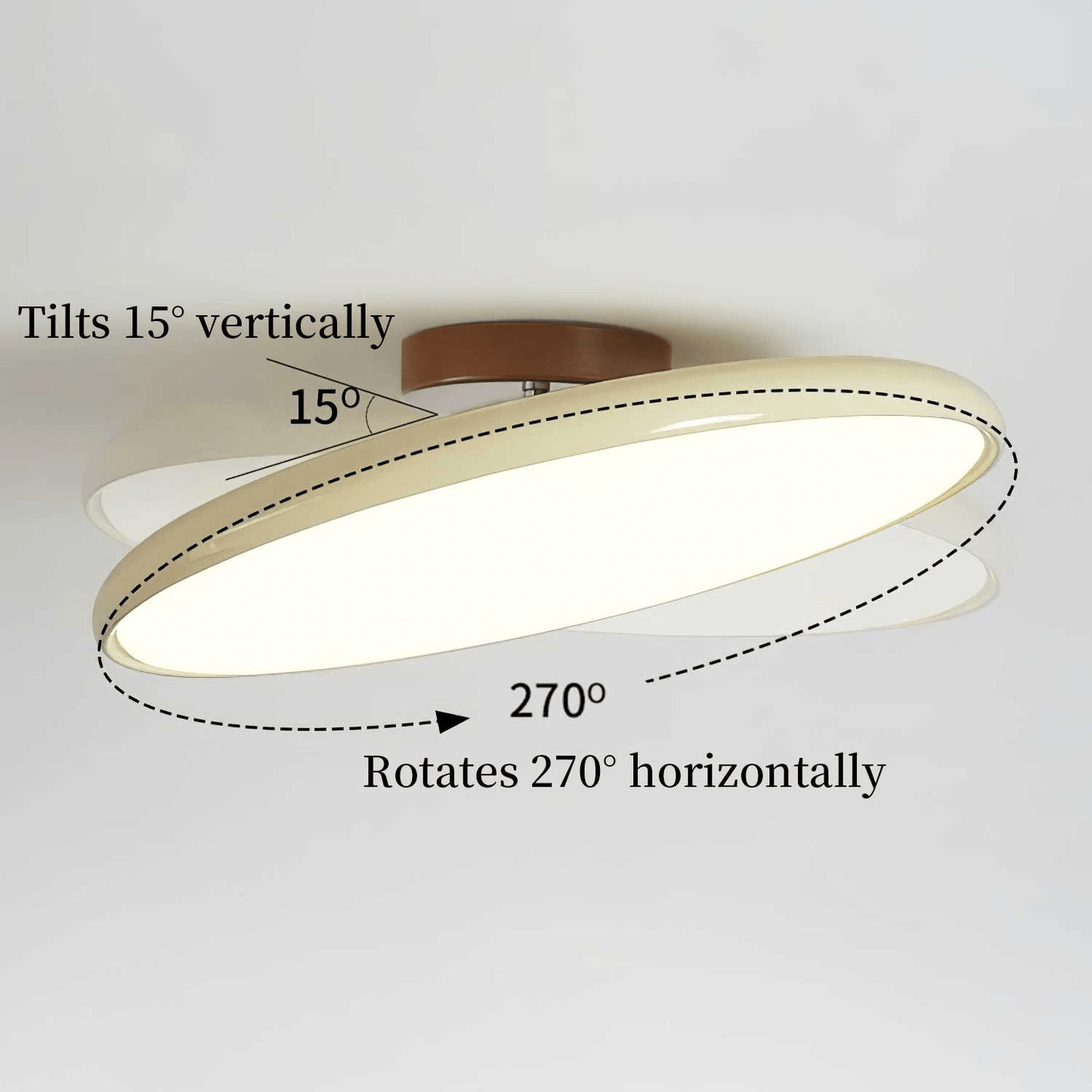 Adjustable Flush Mount Ceiling Light - Modern Style Lighting - Bedroom & Living Room Fixture - Image 3
