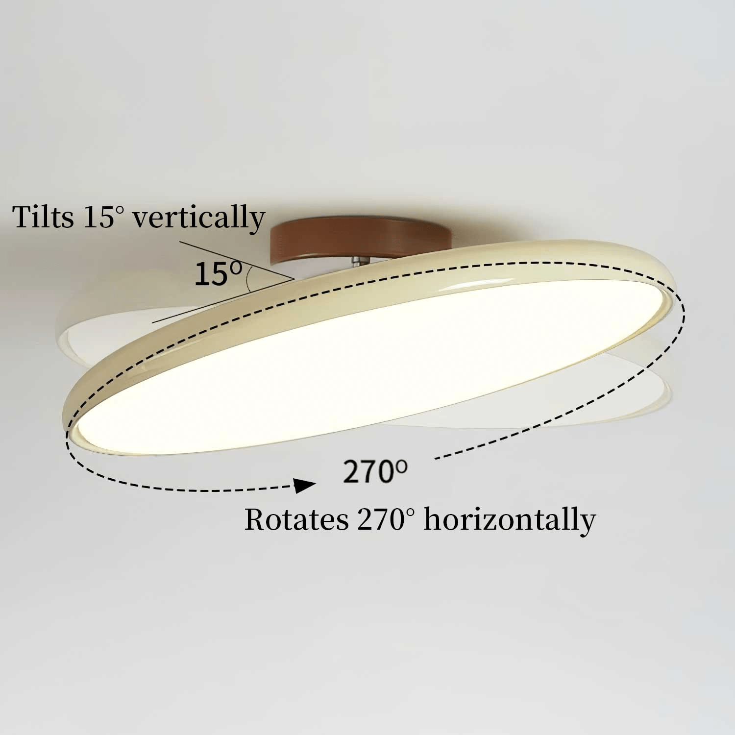 Adjustable Flush Mount Ceiling Light - Modern Style Lighting - Bedroom & Living Room Fixture - Image 3