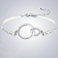 Adjustable Friendship Bracelet for Women - Silver & Rose Gold
