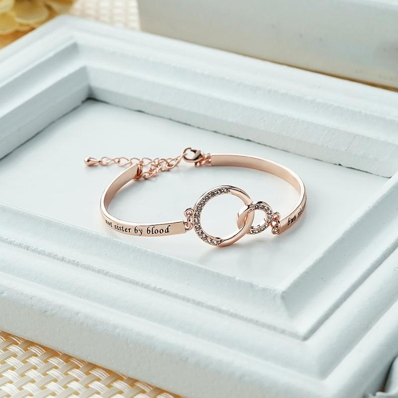 Adjustable Friendship Bracelet for Women - Silver & Rose Gold