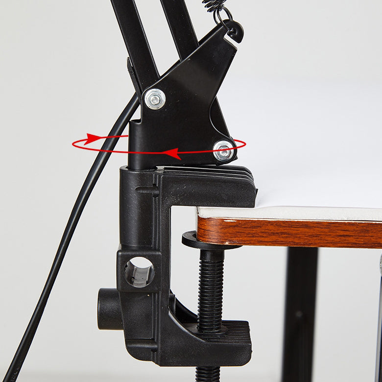 Adjustable Metal LED Task Lamp - Modern Clip-On Desk Light - Minimalist Style - Image 4